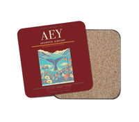 Thumbnail for Akureyri Airport AEY Coaster 1-Piece - Dark Red