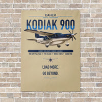 Thumbnail for Daher Kodiak 900 vertical canvas print - no frame - beige background