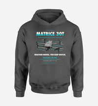 Thumbnail for DJI Matrice 30T design on dark gray hoodie single side