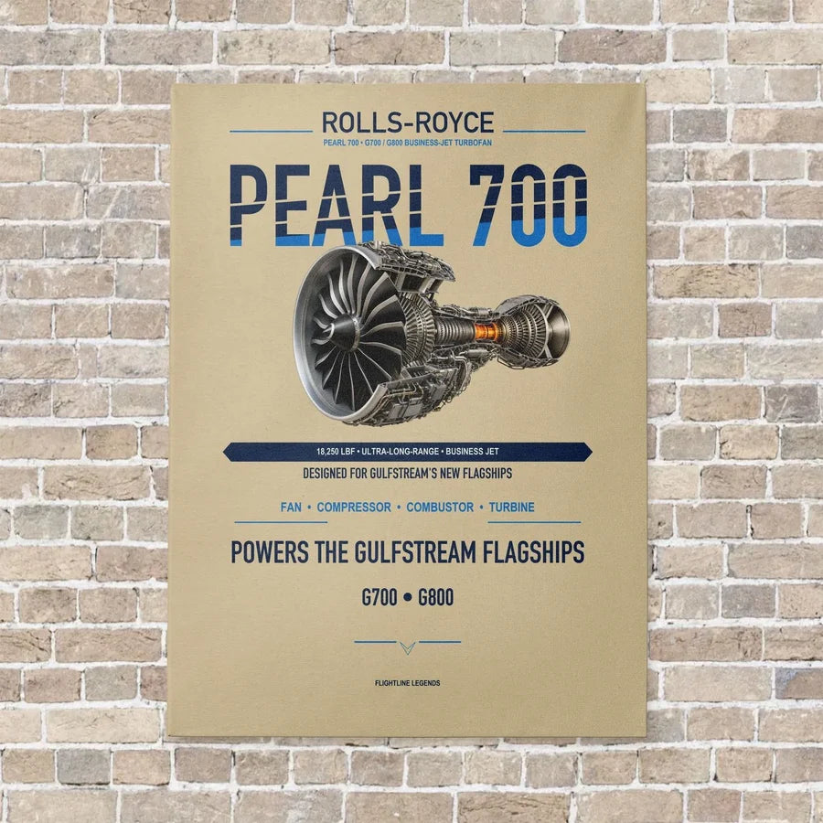 PEARL 700 vertical canvas print - no frame - beige background