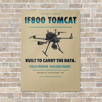 Thumbnail for Inspired Flight IF800 Tomcat vertical canvas print - no frame - beige background
