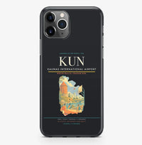 Thumbnail for Kaunas Airport (KUN) design on black iPhone 16 Pro MagSafe case