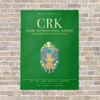 Thumbnail for Clark International Airport CRK - Canvas Framed - Green