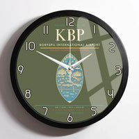 Thumbnail for Boryspil International Airport KBP Wall-Clock Framed - Green Army