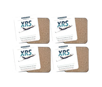 Thumbnail for Bombardier Global Express XRS design on white 4 pieces set coaster