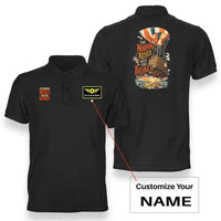 Thumbnail for SIGNAL 676 - The Morning Rises With The Basket - Double-Side Polo design on black double side polo with custom name badge