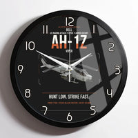 Thumbnail for Bell AH-1Z Viper design on black framed wall clock