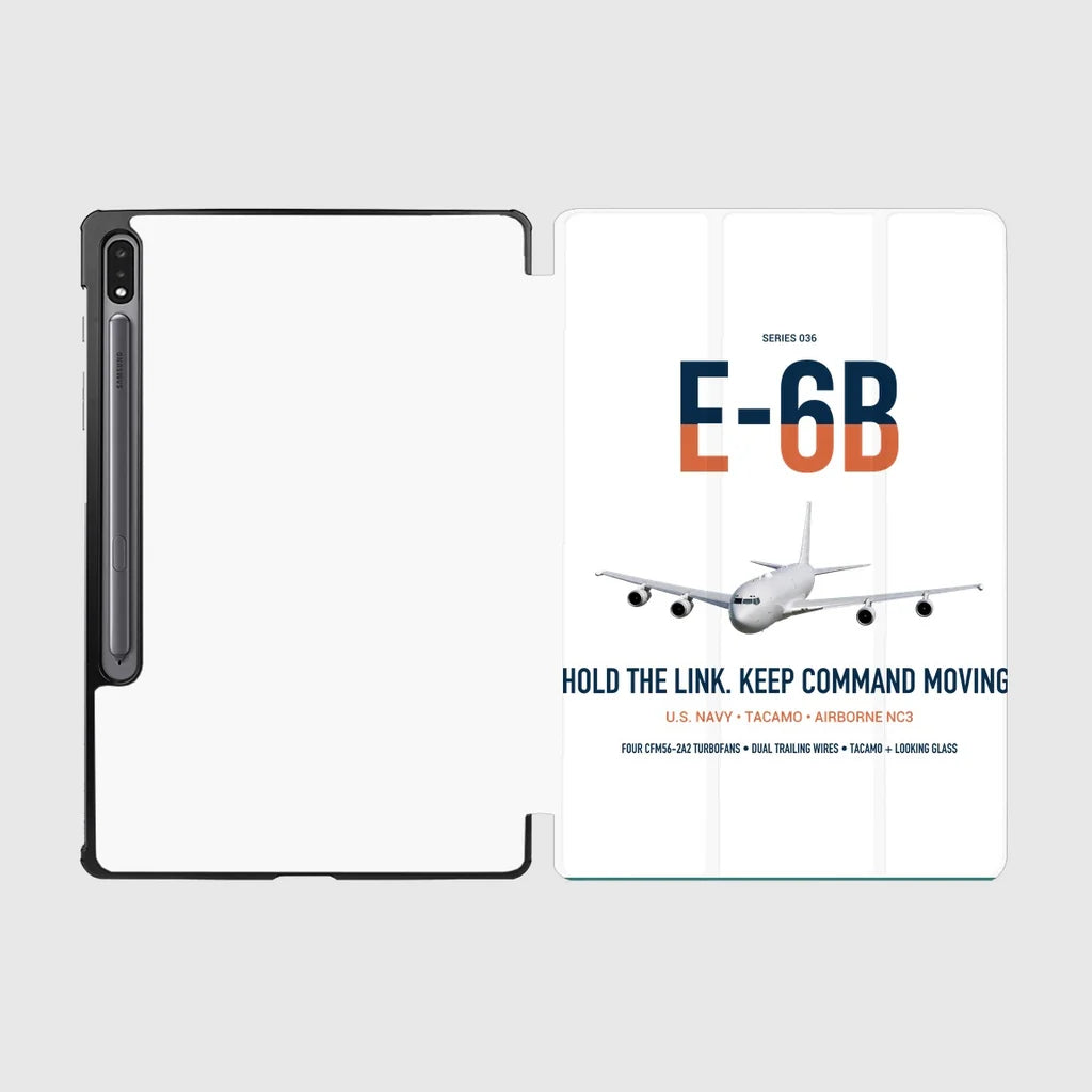 E-6B Mercury design on white samsung tablet tablet case
