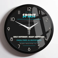 Thumbnail for Ascent AeroSystems Spirit design on black framed wall clock