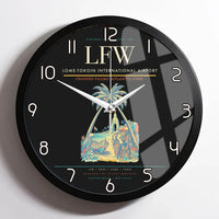 Thumbnail for Lome-Tokoin International Airport (LFW) design on black framed wall clock