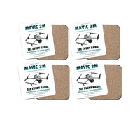 Thumbnail for DJI Mavic 3 Multispectral design on white 4 pieces set coaster