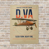 Thumbnail for Albatros D.Va vertical canvas print - no frame - beige background