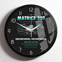 Thumbnail for DJI Matrice 30T design on black framed wall clock
