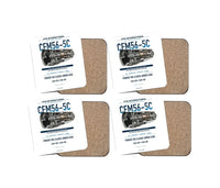 Thumbnail for CFM56-5C design on white 4 pieces set coaster