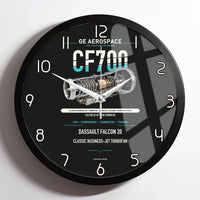 Thumbnail for CF700 design on black framed wall clock