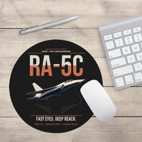 Thumbnail for RA-5C Vigilante design on black round mouse pad