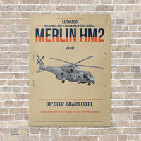 Thumbnail for Leonardo AW101 Merlin HM2 vertical canvas print - no frame - beige background
