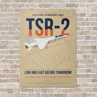 Thumbnail for BAC TSR-2 vertical canvas print - no frame - beige background