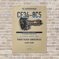 Thumbnail for CF34-8C5 vertical canvas print - no frame - beige background