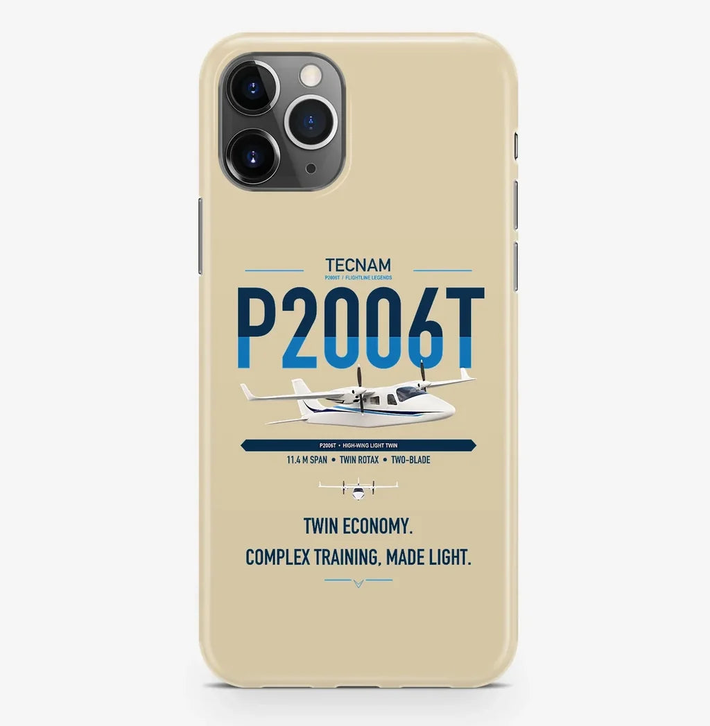 Tecnam P2006T design on beige magsafe iphone case, for iPhone Pro Max