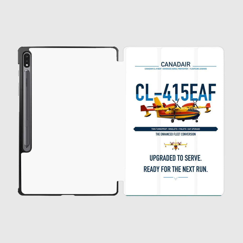 Canadair CL-415EAF design on white samsung tablet tablet case