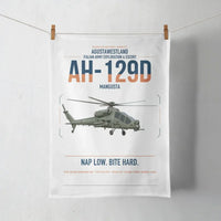 Thumbnail for AgustaWestland AH-129D Mangusta design on white towel