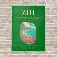 Thumbnail for Ixtapa-Zihuatanejo International Airport ZIH - Canvas Framed - Green