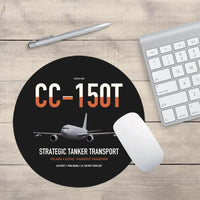 Thumbnail for Airbus CC-150T Polaris design on black round mouse pad