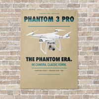 Thumbnail for DJI Phantom 3 Professional vertical canvas print - no frame - beige background