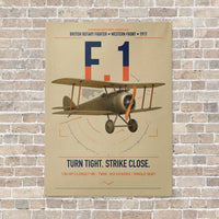 Thumbnail for Sopwith Camel F.1 vertical canvas print - no frame - beige background