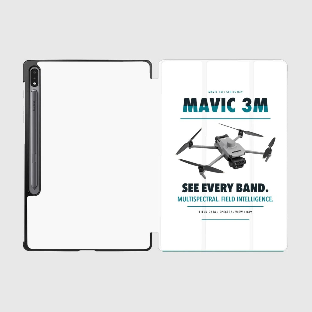 DJI Mavic 3 Multispectral design on white samsung tablet tablet case