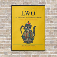 Thumbnail for Lviv Danylo Halytskyi International Airport LWO - Canvas Framed - Yellow