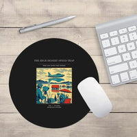 Thumbnail for VINTAGE G4295 - The High Desert Speed Trap - Designed Mouse Pads design on black round