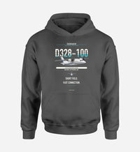Thumbnail for D328-100 design on dark gray hoodie single side