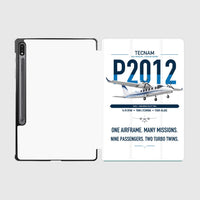 Thumbnail for Tecnam P2012 Traveller design on white samsung tablet tablet case