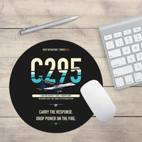 Thumbnail for Airbus C295 Firefighter design on black round mouse pad