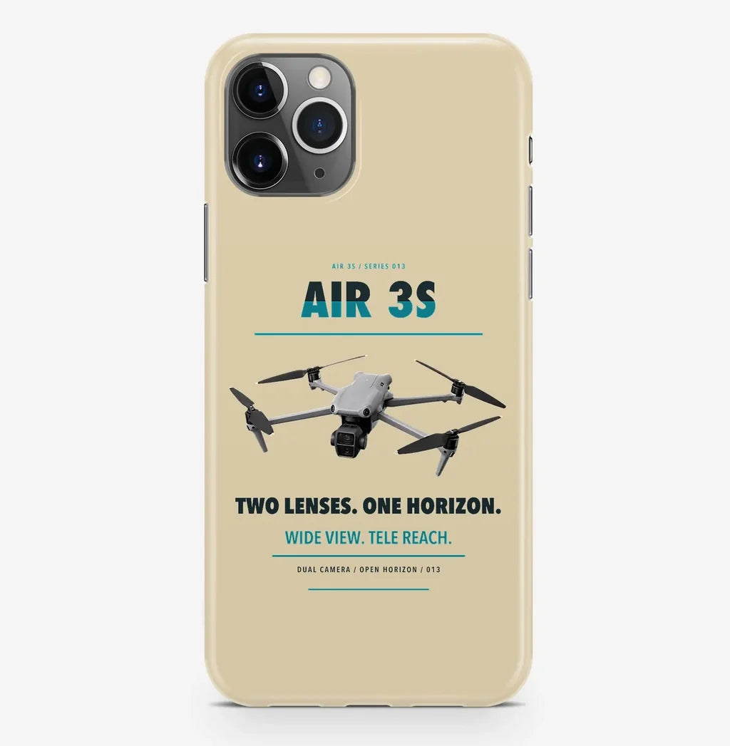 DJI Air 3S Case ProMax design on beige iphone case promax