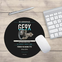 Thumbnail for GE9X design on black round mouse pad
