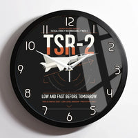 Thumbnail for BAC TSR-2 design on black framed wall clock