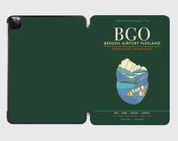 Thumbnail for Bergen Airport Flesland BGO - Seven-Rain Fjord Tapestry - Dark Green