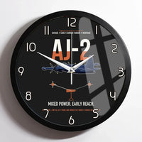 Thumbnail for AJ-2 Savage Tanker design on black framed wall clock