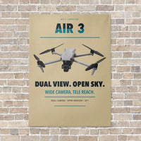 Thumbnail for DJI Air 3 vertical canvas print - no frame - beige background
