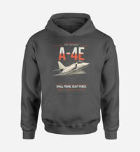 Thumbnail for A-4E Skyhawk design on dark gray double-side hoodie