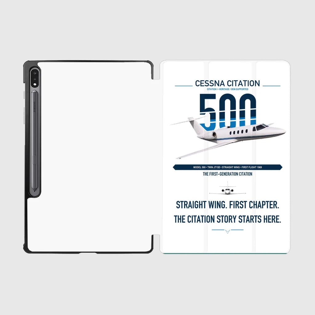 Cessna Citation 500 - Citation I design on white samsung tablet tablet case