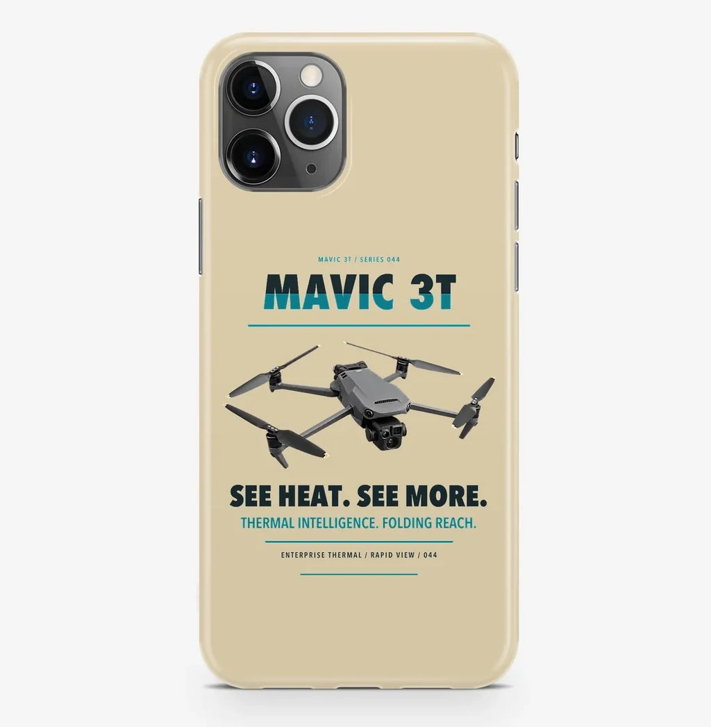 DJI Mavic 3 Thermal Case ProMax design on beige iphone case promax