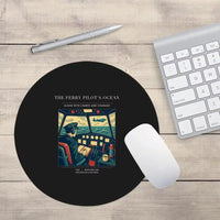 Thumbnail for VINTAGE G4368 - The Ferry Pilot's Ocean - Designed Mouse Pads design on black round