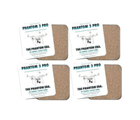 Thumbnail for DJI Phantom 3 Professional design on white 4 pieces set coaster
