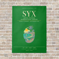 Thumbnail for Sanya Phoenix International Airport SYX - Canvas Framed - Green