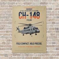 Thumbnail for Sikorsky CH-148 Cyclone vertical canvas print - no frame - beige background