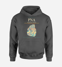 Thumbnail for Pamplona Airport (PNA) design on dark gray hoodie single-side print